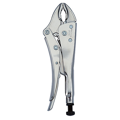 ‎Proto Nickel Chrome Locking Pliers - Curved Jaw 9-1/4″