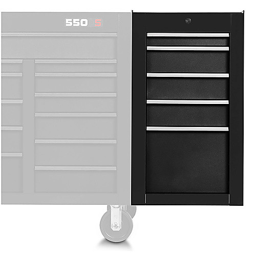 ‎Proto 550S Side Cabinet - 5 Drawer, Dual Black